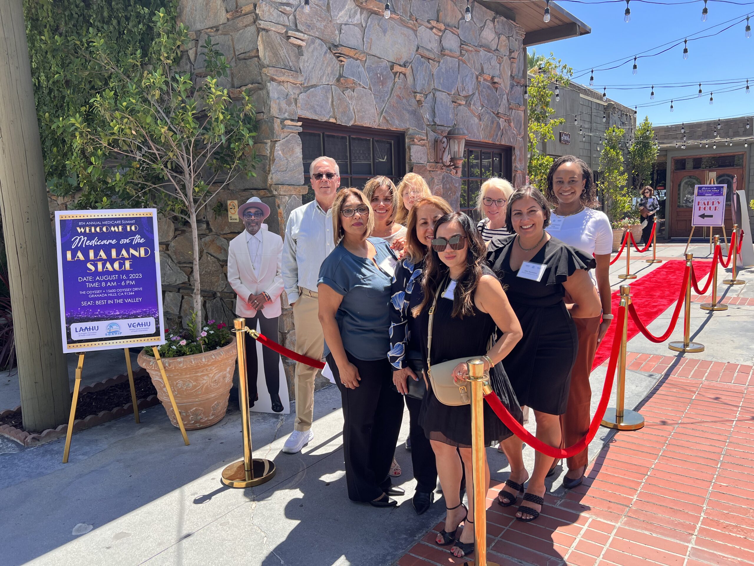 Medicare agents team during a Medicare event